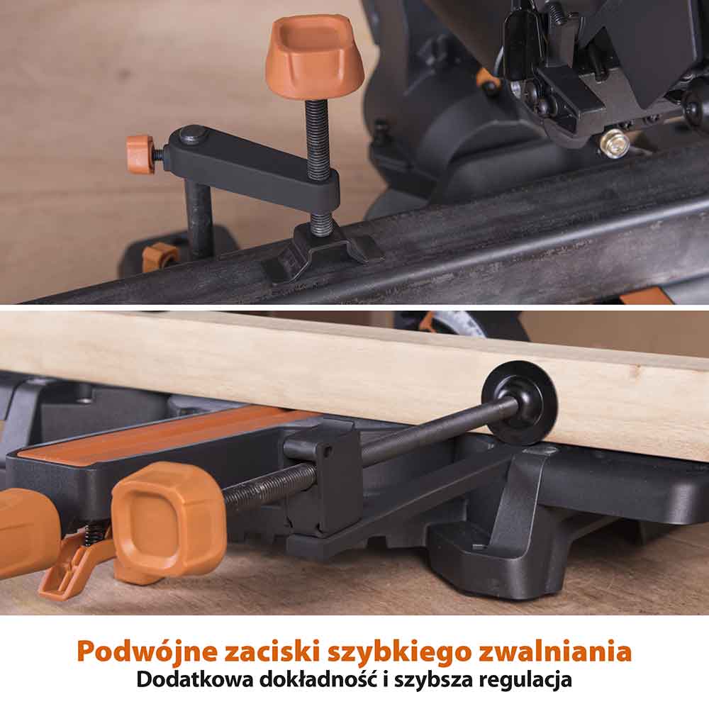 Piła ukośnica Evolution R210SMS+ 210 mm z wielomateriałową tarczą TCT