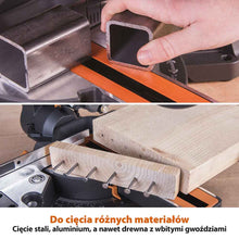 Piła ukośnica Evolution R210SMS+ 210 mm z wielomateriałową tarczą TCT