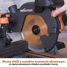 Piła ukośnica Evolution R210SMS+ 210 mm z wielomateriałową tarczą TCT