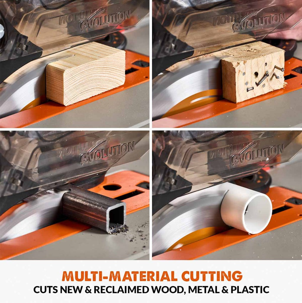 Piła Stołowa Evolution R255TBL 255 mm z tarczą do cięcia wielu materiałów