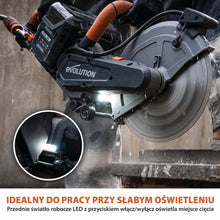 Elektryczna przecinarka tarczowa do betonu Evolution R260DCT-Li z Automatycznym Systemem Zraszania i Akumulatorem
