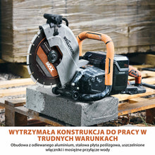 Elektryczna przecinarka tarczowa do betonu Evolution R260DCT-Li z Automatycznym Systemem Zraszania i Akumulatorem