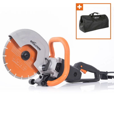 Elektryczna przecinarka tarczowa do betonu Evolution R255DCT 255 mm z tarczą diamentową