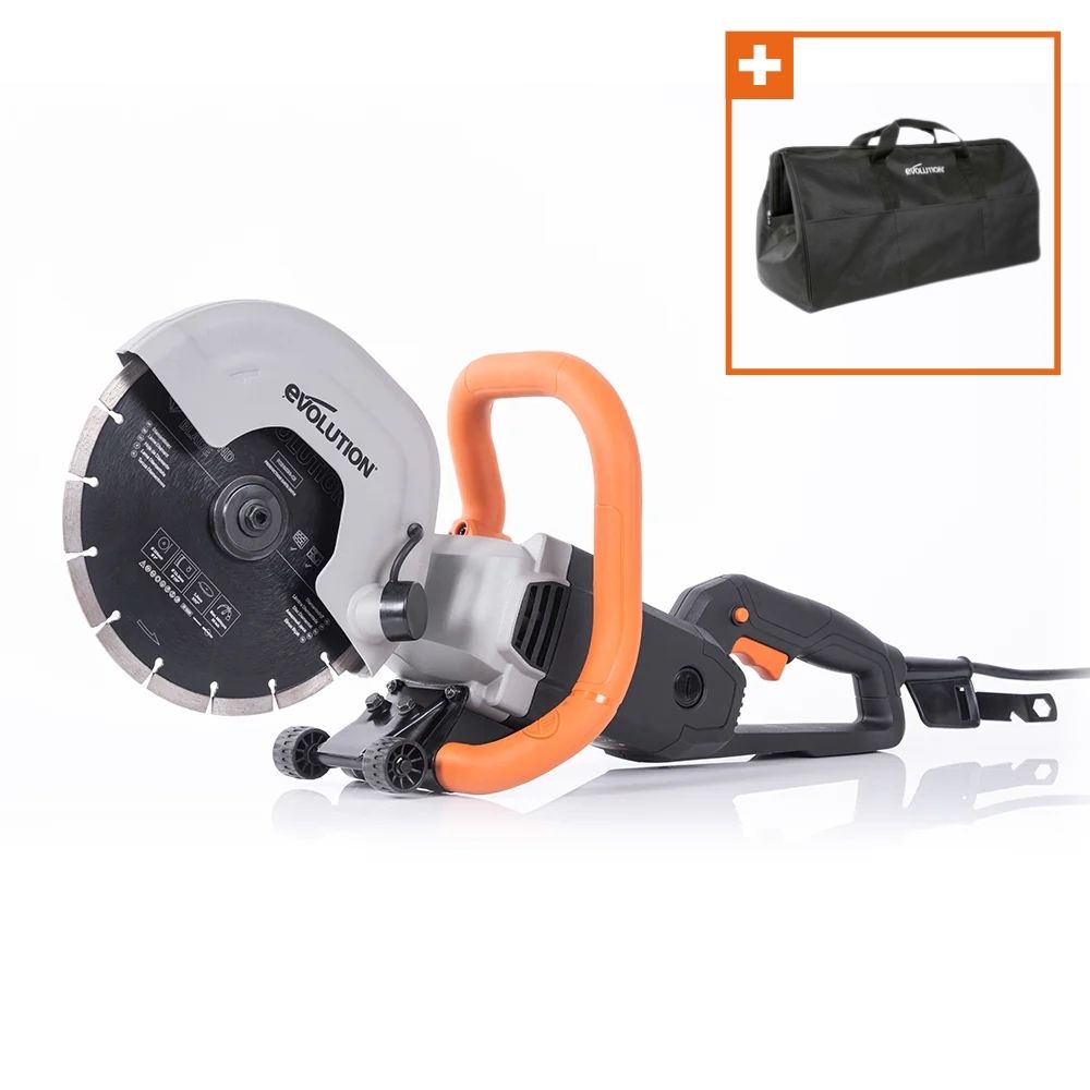 Elektryczna przecinarka tarczowa do betonu Evolution R230DCT 230 mm z tarczą diamentową
