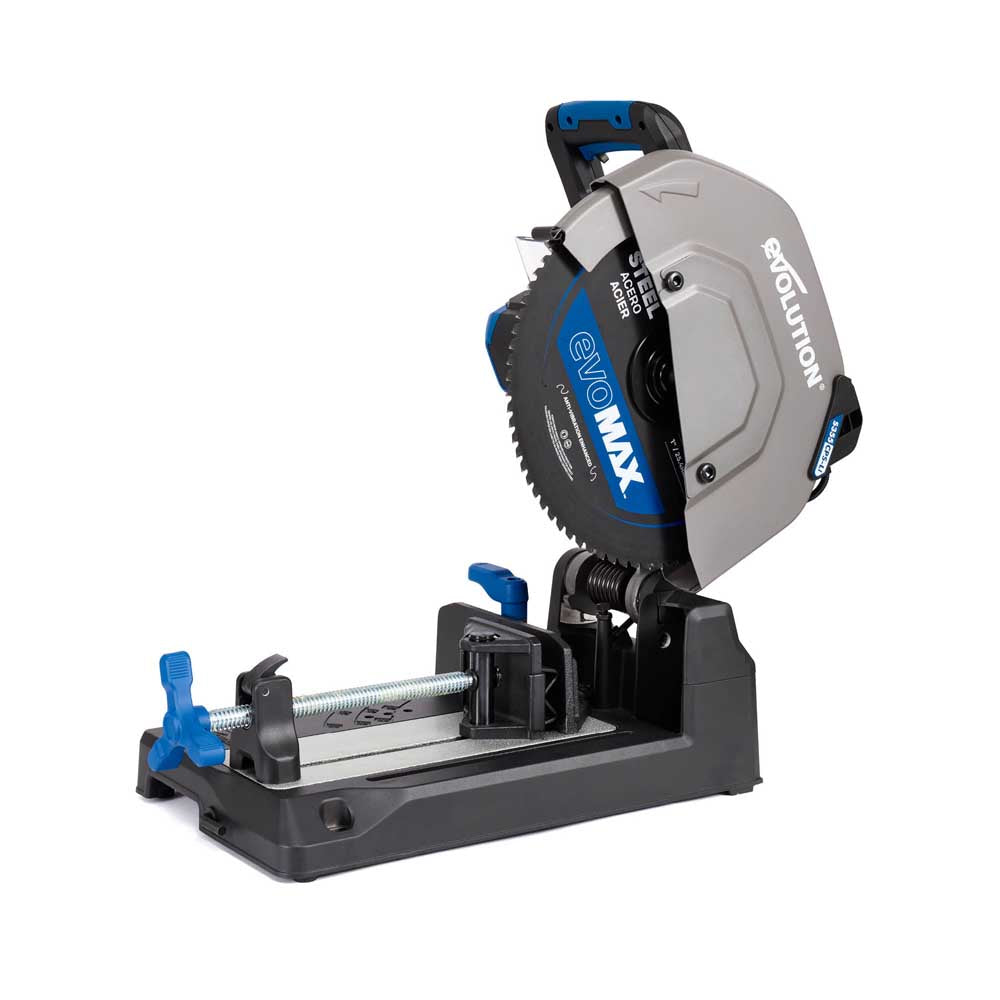 Evolution S355CPS-Li Akumulatorowa przecinarka do metalu 355 mm z bezszczotkowym silnikiem 36V i tarczą EvoMax