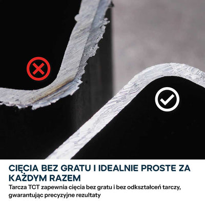 Przecinarka do metalu Evolution S355CPSL 355 mm z tarczą TCT do stali miękkiej