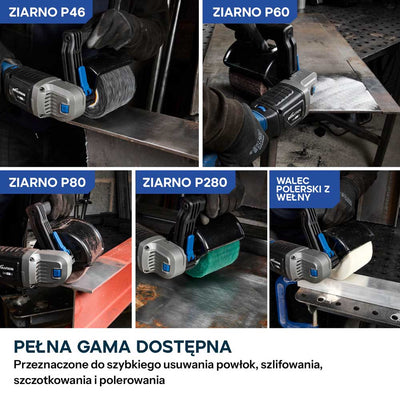 Evolution Rolka polerska wełniana 120 x 100 mm, do satyniarek i szlifierek walcowych