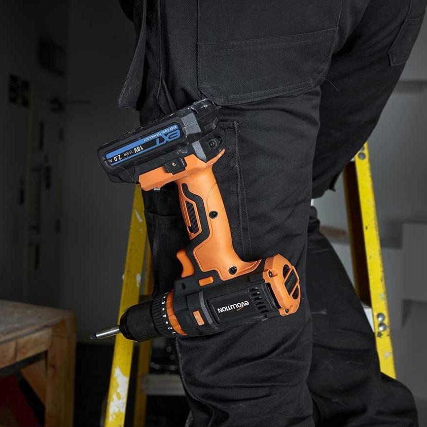 Pakiet wiertarko-wkrętarki Evolution R180IDR-Li + R13CMB-Li + torba PRO