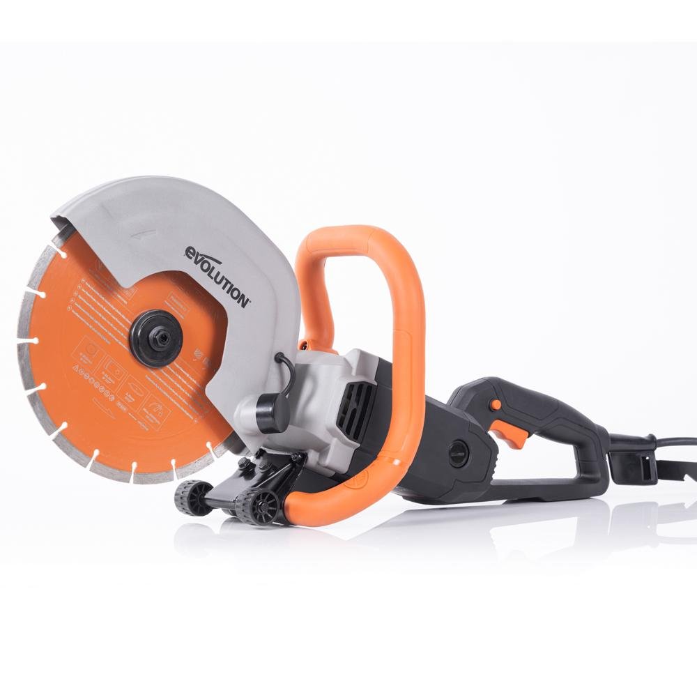 Elektryczna przecinarka tarczowa do betonu Evolution R255DCT 255 mm z tarczą diamentową
