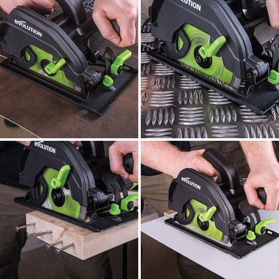 Piła tarczowa Evolution F165CCSL 165mm z wielomateriałową tarczą TCT