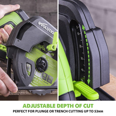 Piła tarczowa Evolution F165CCSL 165mm z wielomateriałową tarczą TCT