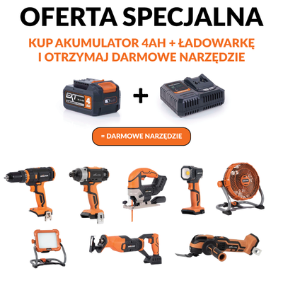 Pakiet Akumulator 4Ah + ładowarka Evolution