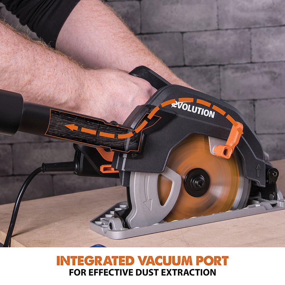 Piła tarczowa Evolution R185CCS 185 mm z wielomateriałową tarczą TCT