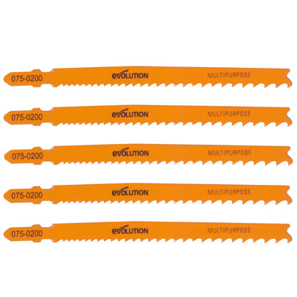 Zestaw wielomateriałowych ostrzy tnących do piły wahadłowej Evolution (zestaw 5 szt.)