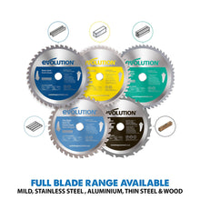 Piła tarczowa Evolution S185CCSL 185 mm z tarczą do cięcia metalu
