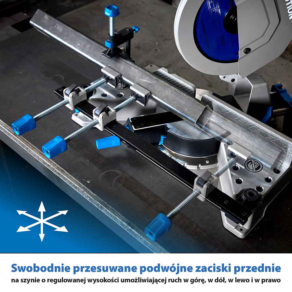 Pakiet przecinarka do metalu Evolution S355MCS 355 mm z tarczą do cięcia metalu + Evolution EVOMAG42