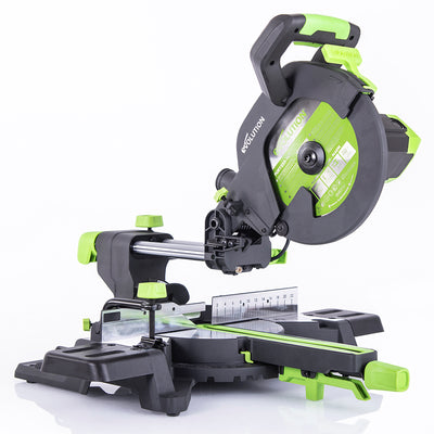 Piła ukośnica Evolution F255SMS 255 mm z wielomateriałową tarczą TCT + stojak