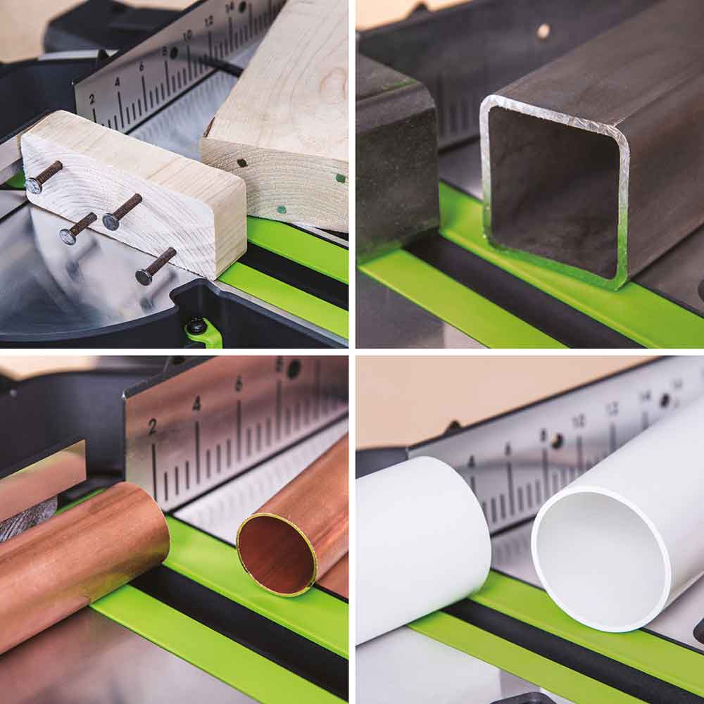 Piła ukośnica Evolution F255SMS 255 mm z wielomateriałową tarczą TCT